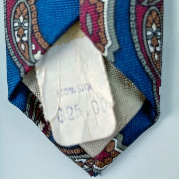 Vintage Pierre Balmain Silk Tie - Paisley Print – Classic Gift, Unisex Accessory - Picture 11 of 12